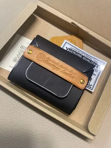 고스케야 가죽 카드 케이스 부테로 차심 블랙