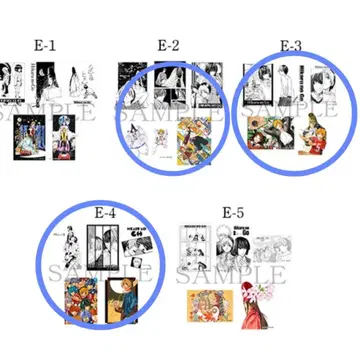 히카루의 바둑 원화전 복권 E상 브로마이드 세트
