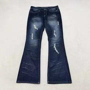 00s archive 플레어 데님 팬츠 y2k 페이드 그런지 히게