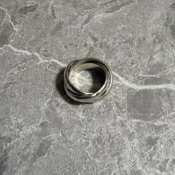 [레어템] 빈티지 실버 트리니티 반지 3연 6호 반지