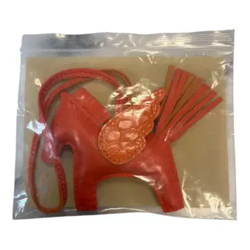 [ 천연 가죽 ] 로데오 참 오렌지