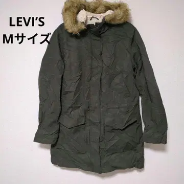 올리브 그린 모즈 코트 퍼 포함 방한복 점퍼 아우터 보아