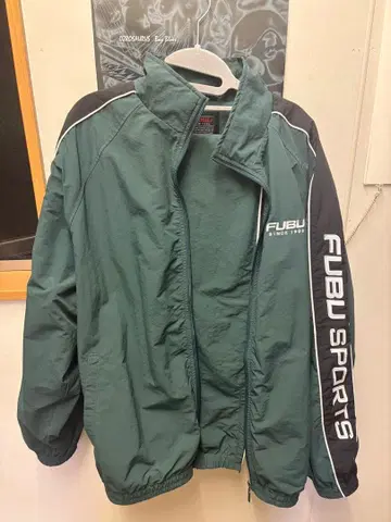 FUBU 나일론 자켓 L 다크 그린 셋업