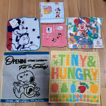 캐릭터 타월 묶음 판매 디즈니 스누피 등