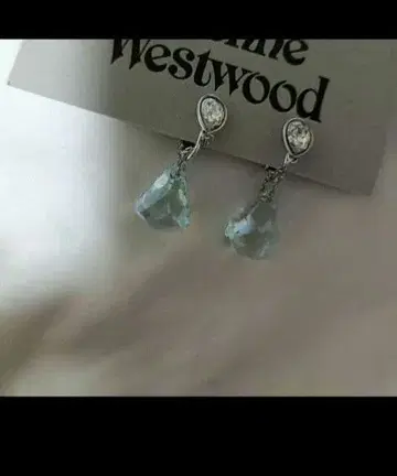 스와로스키 swarovski 귀찌 크리스탈 드롭형