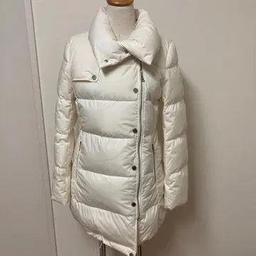 새상품 5만 자유구 다운 코트 화이트 흰색 38 벨트 온워드