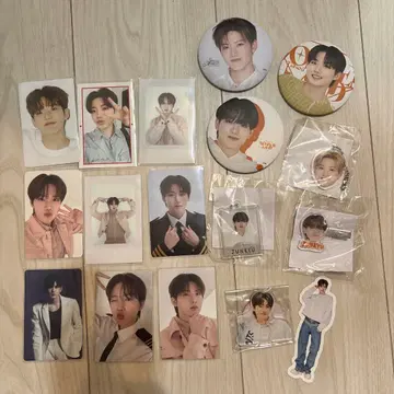 TREASURE 준규 트레이딩 카드 캔 배지 캡슐 토이 씰