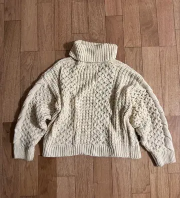 YEVS 터틀넥 케이블 니트 F 사이즈