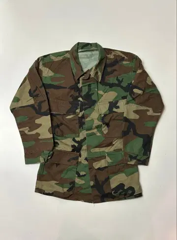 미군 실물 밀리터리 자켓 COMBAT 우드랜드 카모 S 사이즈