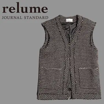 저널 스탠다드 레리움 relume 코튼 트위드 베스트