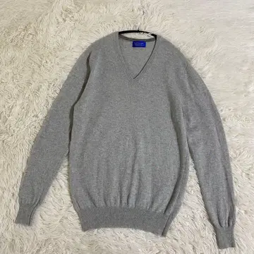 EVSEG 이브세그 캐시미어 100% 니트 스웨터 V넥 S 남성용