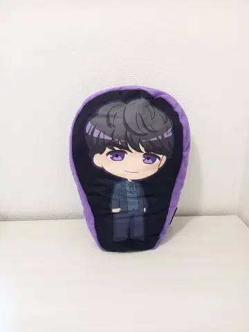 애니메이션 캐릭터 쿠션 보라색