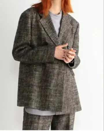 린넨 헤링본 테일러드 자켓 bacca tomorrowland