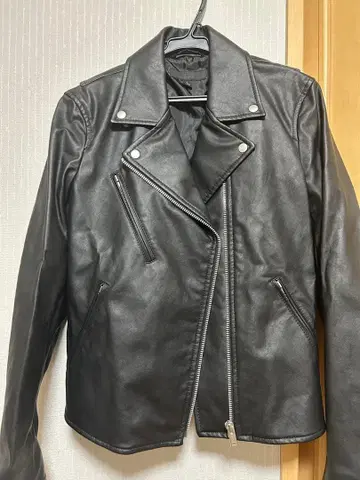 UNIQLO 네오 가죽 라이더 자켓 블랙