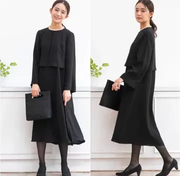 미사용 form forma 둥근넥 컴팩트 자켓 & A라인 원피스 9호 M