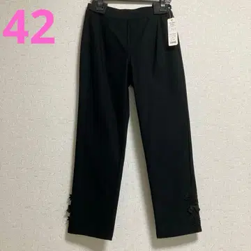 슈퍼뷰티 42 택 포함 새상품 레이스와 리본 장식 속기모 팬츠