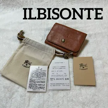 ILBISONTE (일비종떼) 올 천연 가죽 명함지갑 maroon