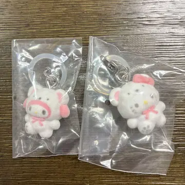 산리오 포근포근 스노우 마커 액세서리 키티 마이멜로디 2개 세트