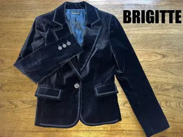 BRIGITTE 블랙 벨벳 테일러드 자켓 S