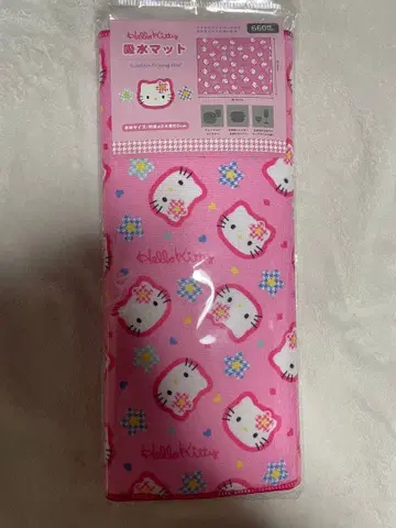 산리오 키티 흡수 매트 와츠