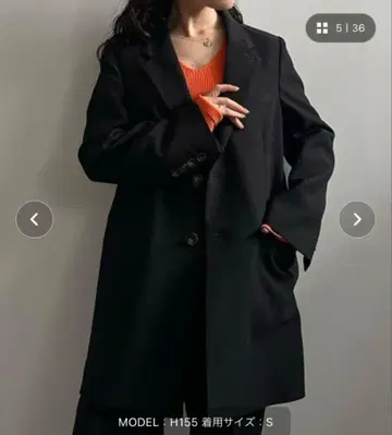 Ameri REFINED TAILORED JACKET 블랙 테일러드