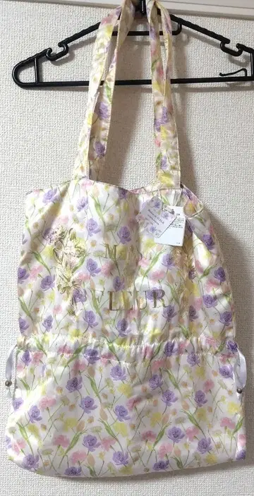 메종 드 플뢰르 히비야 하나다 콜라보 포켓 토트백