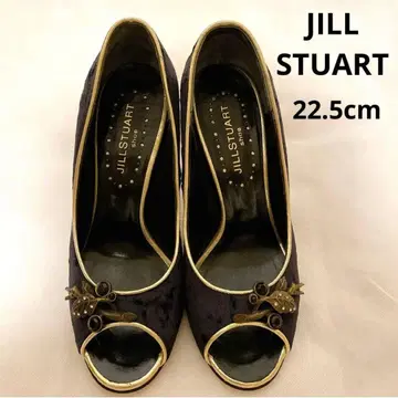 JILL STUART 네이비 오픈토 펌프스 22.5cm