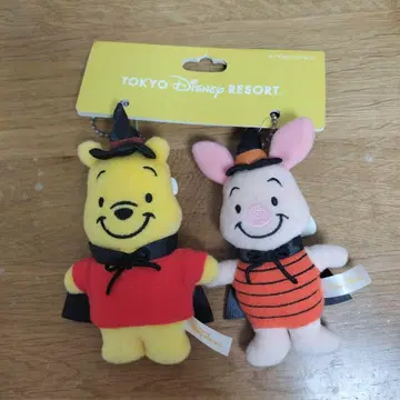 디즈니 푸우 피글렛 인형 배지 세트