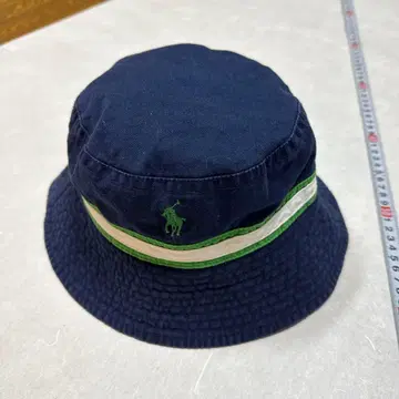 Polo 버킷햇 네이비 체크 무늬