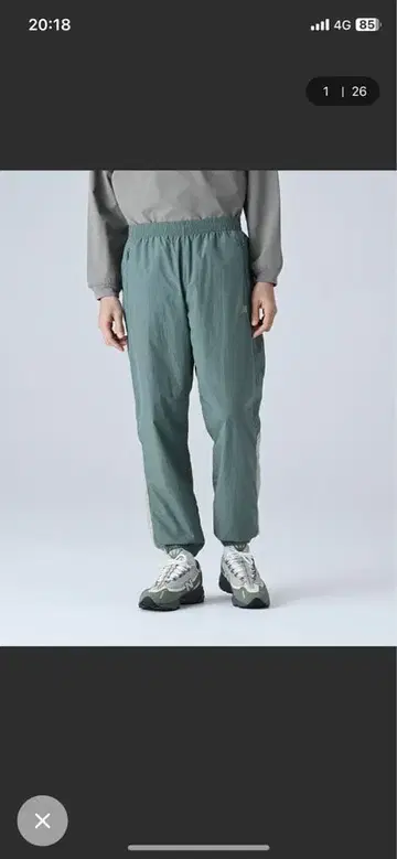 뉴발란스 그린 이지 팬츠 경량 소재