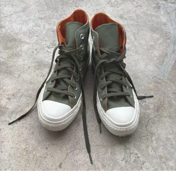 컨버스 올리브 하이컷 스니커즈