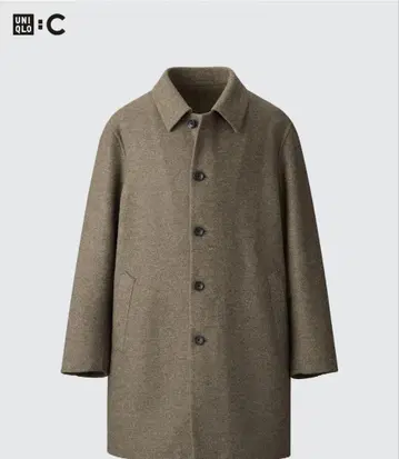 유니클로 더블 페이스 코트