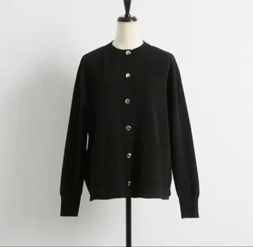&. NOSTALGIA 골드 버튼 니트 자켓 가디건