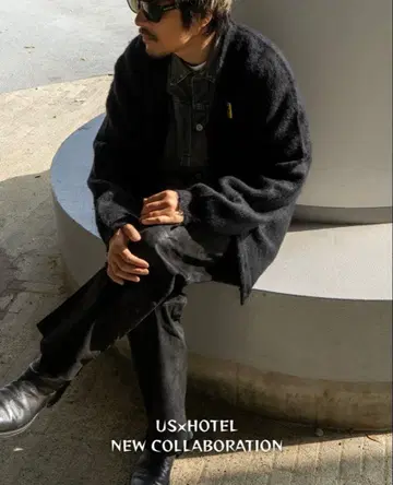 호텔이라는 이름의 미용실 HOTEL x 산겐자야 US 콜라보 가디건