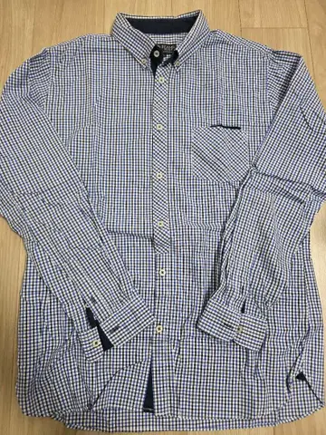 BEAMS HEART 체크 무늬 긴팔 셔츠 XL