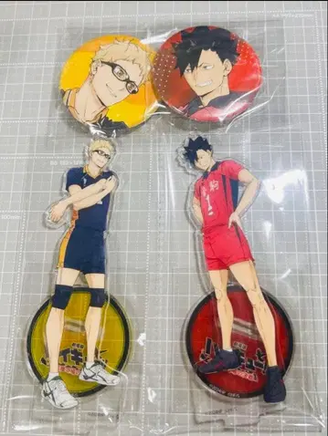 하이큐 쓰레기장의 결전 예약 특전 아크릴 스탠드 캔뱃지 쿠로오 츠키시마