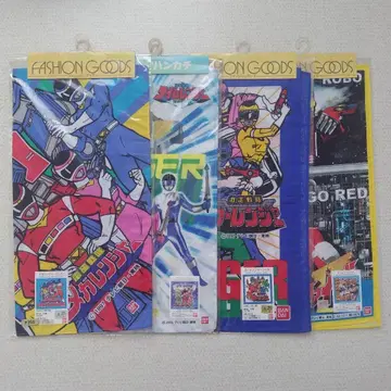 [ 당시물 ] 전대물 손수건 4장 세트 헤이세이 레트로 레어 특촬물