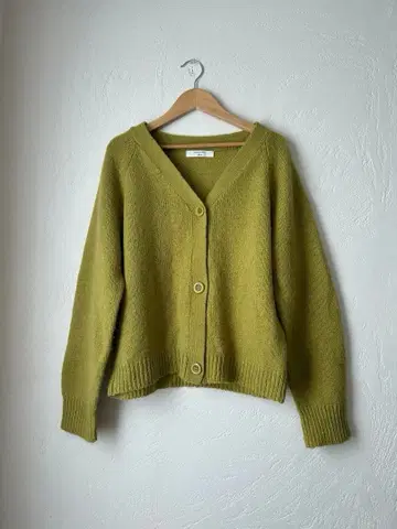 사만다 모스모스 블루 가디건 니트 Free 모 100%