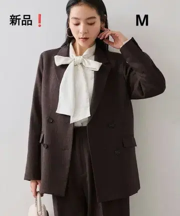 [ 새상품 워셔블 ] VIS 테일러드 자켓 브라운 계열 M