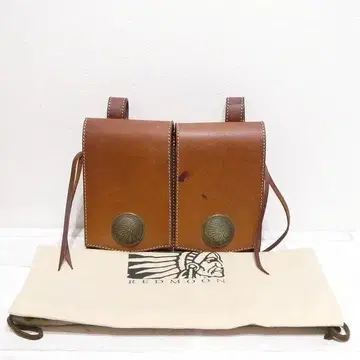 RED MOON 레드문 2연 메디슨 백 천연 가죽 브라운