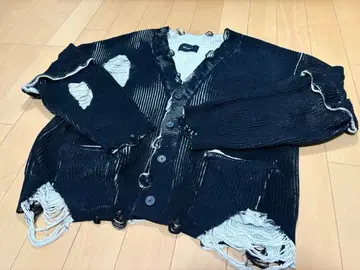 GRANCY 데미지 가공 가디건 L