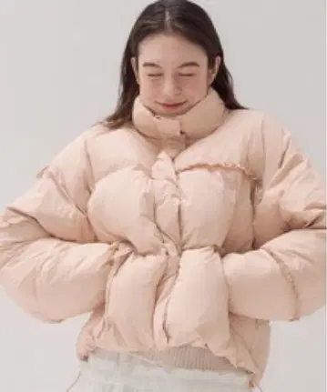MUGUET 핑크 다운 자켓