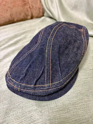 EVISU 에비수 야마네 데님 헌팅캡