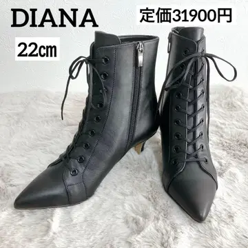 [ 새상품급 ] DIANA 다이애나 레이스업 부츠 포인티드 레이스업 힐