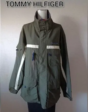 새상품급! TOMMY HILFIGER 카키 자켓 M 사이즈