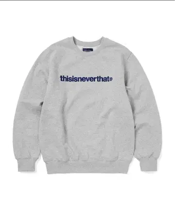 thisisneverthat T-logo 크루넥 그레이