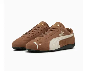 PUMA 스웨이드 로우컷 스니커즈 브라운