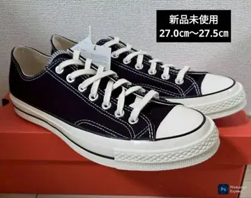 Converse All Star 블랙 로우컷 스니커즈 27.5cm