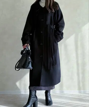 메일 코트 루즈 스텐카라 코트