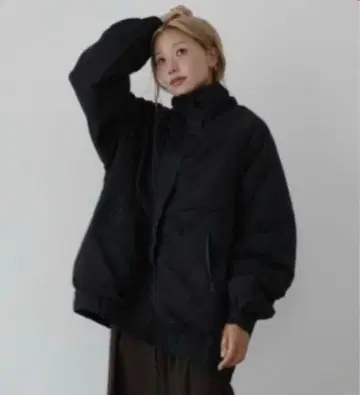 시마무라 hideka 방수 지퍼 사용 블루종 L 블랙 콜라보